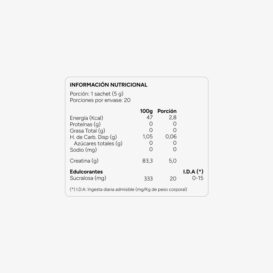 Creatina Monohidratada 5g Xtreme Boost