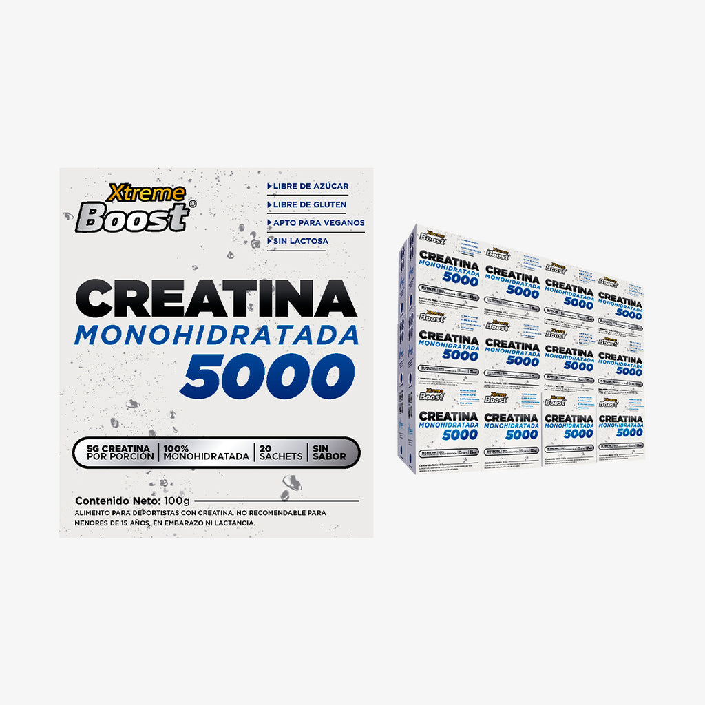 Creatina Monohidratada 5g Xtreme Boost Sin sabor