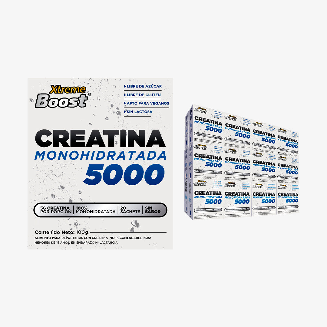 Creatina Monohidratada 5g Xtreme Boost Sin sabor