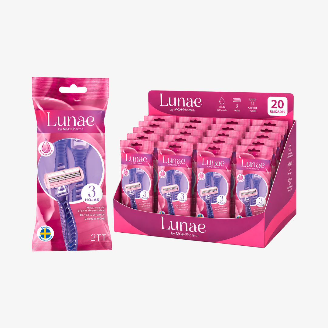 Máquina de Afeitar Mujer LUNAE by MGH Pharma – Pack 20