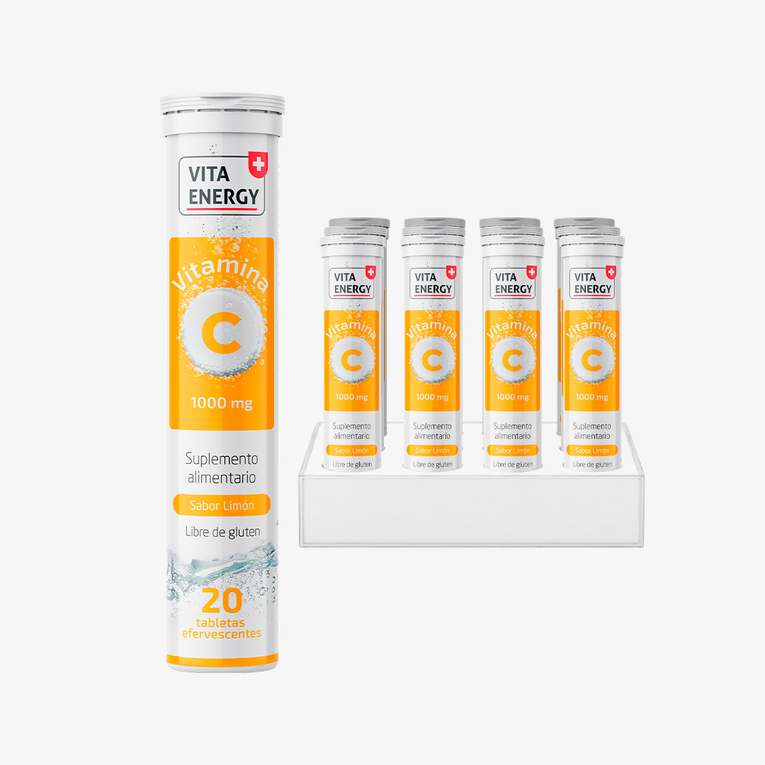 Vitamina C 1000mg Sabor Limón Vitaenergy